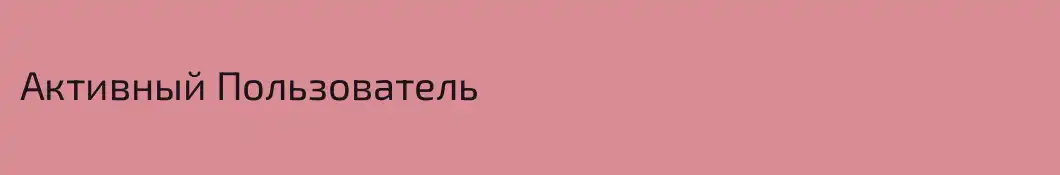 Активный Пользователь